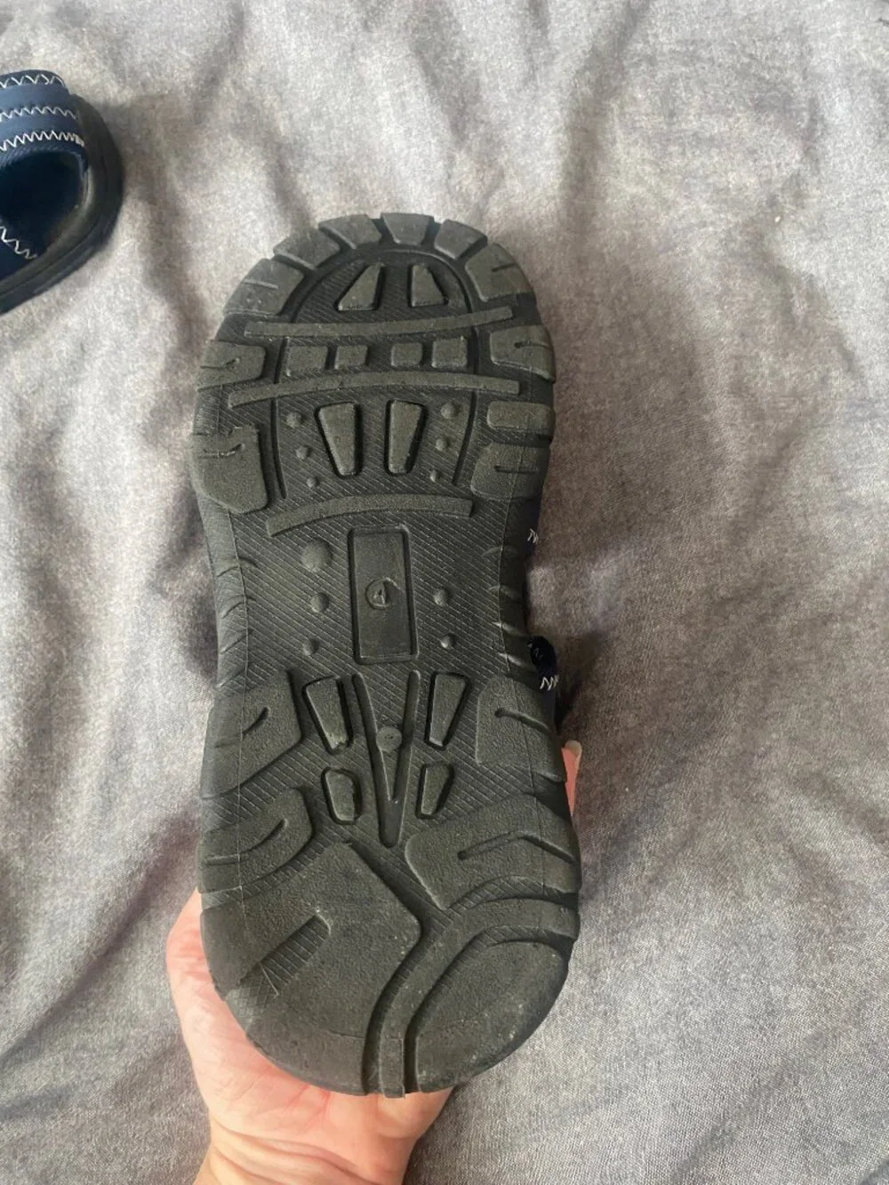 Rugged Bear Navy Velcro Water Sandals